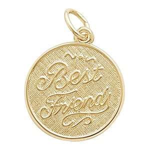  Rembrandt Charms Best Friends Charm, Gold Plated Silver 