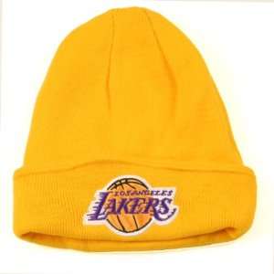  Los Angeles Lakers Classic Cuffed Knit Hat (Yellow 