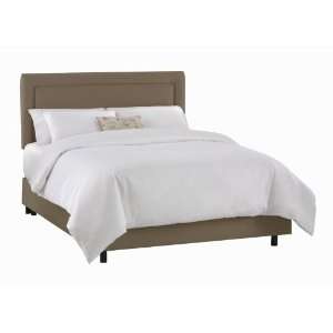   King Skyline Premier Khaki Border Upholstered Bed Furniture & Decor