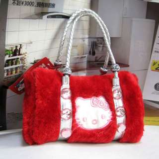 Gift Purse Shopping Hellokitty Red Hand Mini Students Bag Cute Soft 