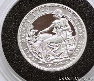 2005 SILVER BRITANNIA £1 ONE POUND FINE PROOF COIN  