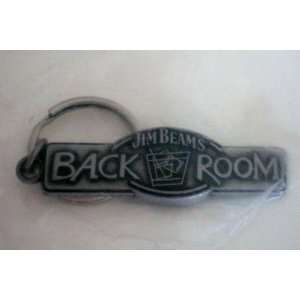 Jim Beams Back Room Metal Keychain