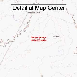  USGS Topographic Quadrangle Map   Navajo Springs, Arizona 