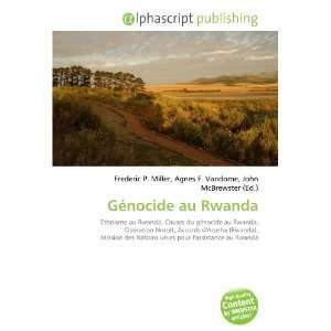  Génocide au Rwanda (French Edition) (9786132677143 