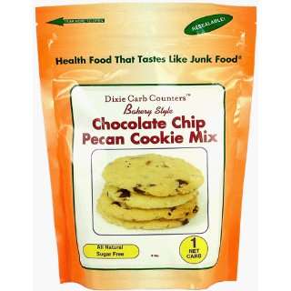Chocolate Chip Pecan Cookie Mix, Dixie Carb Counters  