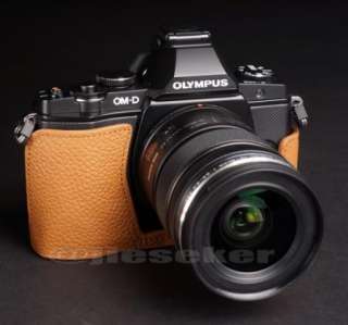 Genuine real COW leather case bag cover for Olympus OM D OMD EM5 E M5 