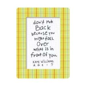 Dimensions Crafts Kids Quotes Dont Look Back Embroidery Kit 6X8 