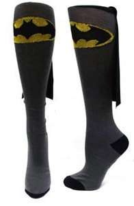 Batman Dc Comics Costume Caped Knee High Socks  