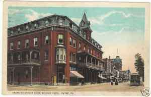 Desmond Street from Wilbur Hotel, Sayre, Pa   1925  