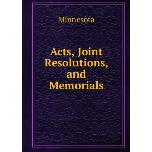  Acts, Joint Resolutions, and Memorials Minnesota Books