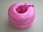 Juicy Couture Hat Tan Raffia Straw Sun Wide Brim Pink Brown Ribbons 