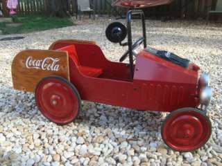   Red COCA COLA Outdoor METAL CHILDRENS PEDAL CAR Toy Car  
