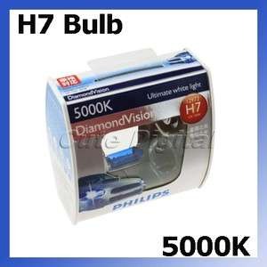 2X PHILIPS Diamond Vision 5000k white headlight bulb H7  