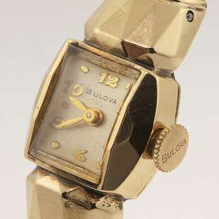 Ladies Authentic Manual Bulova Gold Filled Bangle Watch  