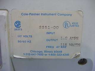 Cole Parmer 8851 Ultrasonic Cleaner Tested works Nice Sold with 7 Day 