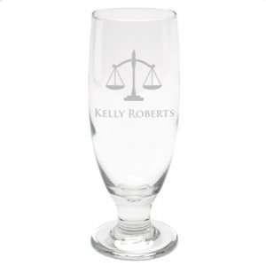  Scales of Justice Beer Glass