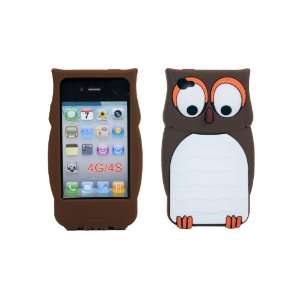  Owl Designs Silicone Skin Case Soft Cover for Apple iPhone 4 