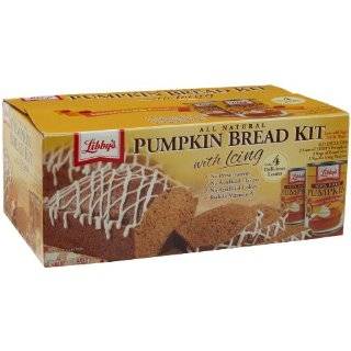 Libbys All Natural Pumpkin Bread Kit with Icing   Makes 2 Loaves