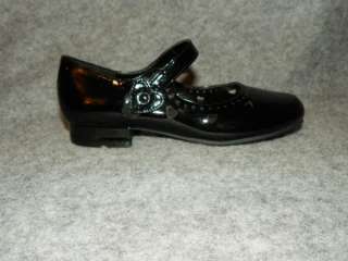 GEORGE Girls Toddler Youth Black Dress Shoes 8 11 1  