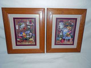   Framed & Matted Barbara Mock Prints   Country Front Porch Theme  