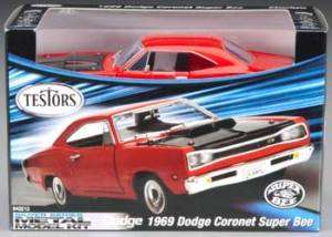 TES640013 1969 Dodge Coronet Super Bee Car (Red) (Metal  