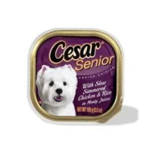 Cesar Chicken and Rice Senior Canned Dog Food Case Pet 