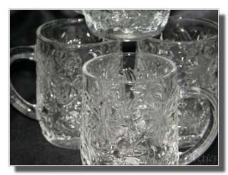 vintage Princess House Fantasia Glass Mugs  