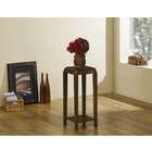Coaster Accent Side Table with Beveled Corners in Brown Finish