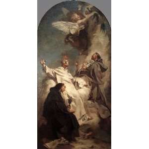   painting name Three Dominican Saints, by Piazzetta Giovanni Battista
