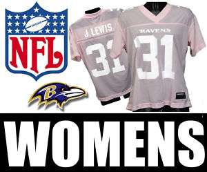 BALTIMORE RAVENS JAMAL LEWIS WOMENS PINK JERSEY NFL XL  