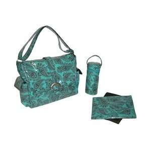  Laminated Buckle Bag   Peggy Paisley Turquoise Baby