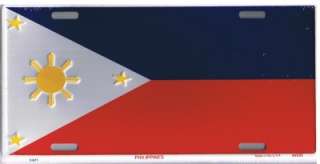 LICENSE TAG,AUTO PLATE,PHILIPPINES,PHILIPINO,FLAG,PLATE  