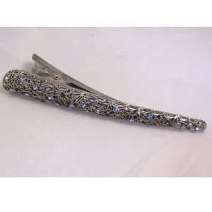  Antique Style Hairclip with Austrian Crystals 9327 