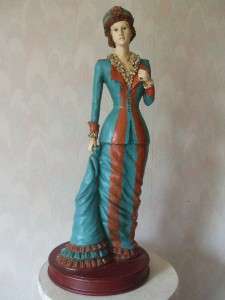 Elegant Art Deco Lady Statue Resin Figurine 18 Tall  