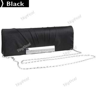 Evening Clutch Purse Handbag for Party + Wedding Red Champagne Black 