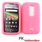   Rubberized Skin Case Cover For Huawei Ascend M860 Silicon Gel Pink