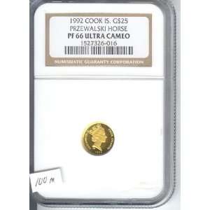   ,GOLD HORSE , ENDANGERED SPECIES ,COIN, CERTIFIED PF 66 ULTRA CAMEO
