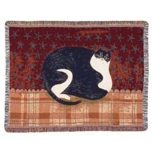  Fat Cat Warren Kimble Throw Blanket Afghan Kitten New 
