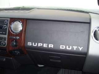 Super Duty Dash Letter Inserts for your 2008 F Series 250 350 450 