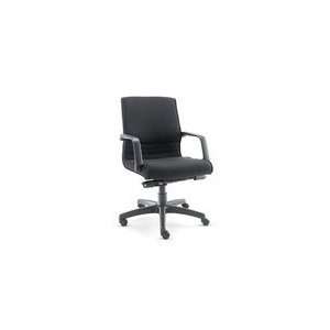   Mid Back Swivel/Tilt Chair, Black fabric AELRI42FA10B