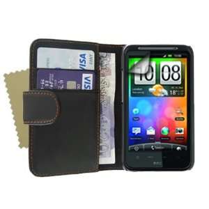  Brand new black premium leather wallet flip case cover for 