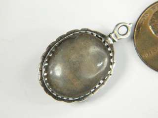 ANTIQUE ENGLISH C17th SILVER CRYSTAL AMULET CHARM  