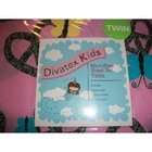   Kids Divatex Pink Zebra Twin Size Bedding Sheet Set Peace Signs