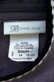 Girls Bonnie Jean Grey Long Occasion Dress Sz 14  