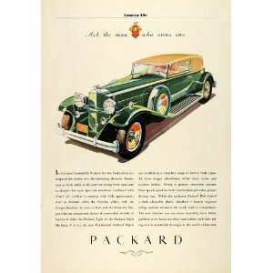   Car Convertible Victoria Packard Coupe Roadster   Original Print Ad