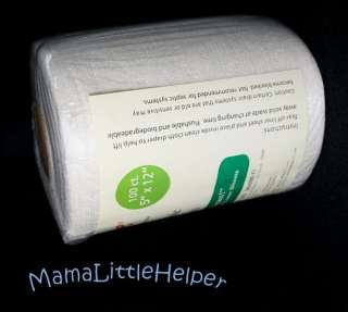 Bamboo Flushable/Biodegradable Cloth Diaper Liners Roll  