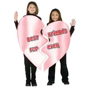  Best Friends Forever Heart Child Costume   7 10   Kids 