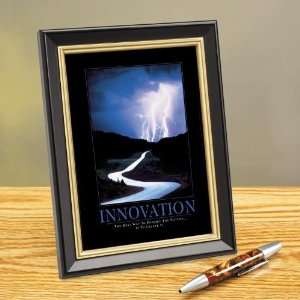   Innovation Lightning Framed Desktop Print