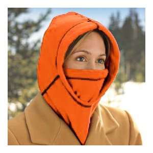  Hot Headz PolarEX 6 in 1 Fleece Hood Orange Health 