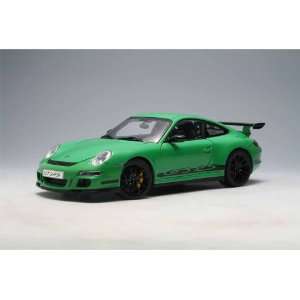  Porsche 997 GT3 RS 1/18 Green w/Black Stripes Toys 